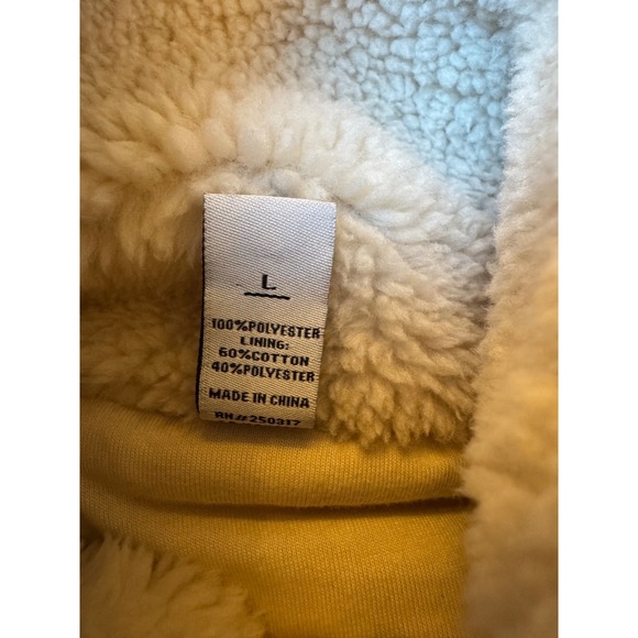 Varley Posey Sherpa Fleece Jacket in Ivory/White - Women's Size L Cozy Luxe - Picture 6 of 6